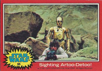 1977 Topps Star Wars #95 Sighting Artoo-Detoo! Front