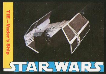 1977 Wonder Bread Star Wars #16 TIE - Vader's Ship Front