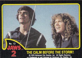1978 Topps Jaws 2 #13 The Calm Before the Storm! Front