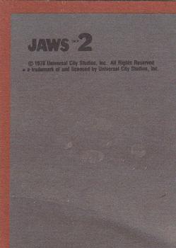 1978 Topps Jaws 2 #18 Observing the Sea Battle! Back