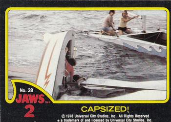 1978 Topps Jaws 2 #28 Capsized! Front