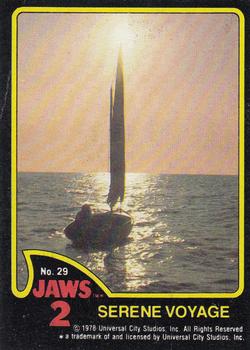 1978 Topps Jaws 2 #29 Serene Voyage Front