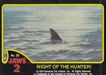 1978 Topps Jaws 2 #30 Night of the Hunter! Front