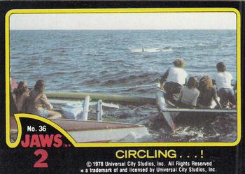 1978 Topps Jaws 2 #36 Circling...! Front
