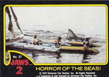 1978 Topps Jaws 2 #37 Horror of the Seas! Front