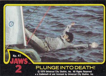 1978 Topps Jaws 2 #41 Plunge into Death! Front