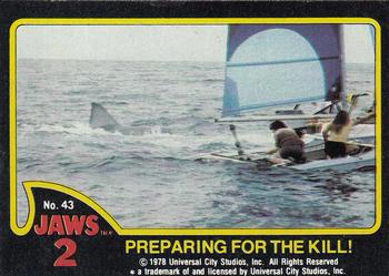 1978 Topps Jaws 2 #43 Preparing for the Kill! Front