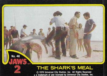 1978 Topps Jaws 2 #46 The Shark's Meal Front