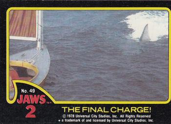 1978 Topps Jaws 2 #49 The Final Charge! Front