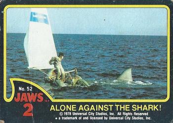 1978 Topps Jaws 2 #52 Alone Against the Shark! Front