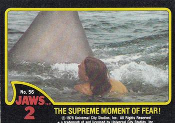 1978 Topps Jaws 2 #56 The Supreme Moment of Fear! Front