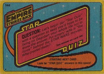 1980 Topps Star Wars: The Empire Strikes Back #144 Preparing for Battle Back