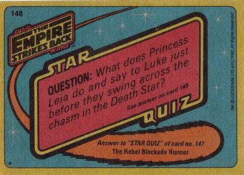 1980 Topps Star Wars: The Empire Strikes Back #148 Luke's Patrol Back