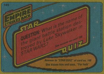 1980 Topps Star Wars: The Empire Strikes Back #149 Shelter on Icy Hoth Back