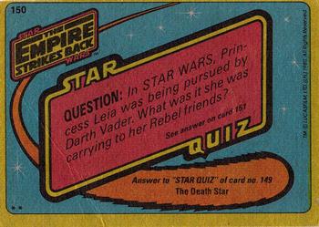 1980 Topps Star Wars: The Empire Strikes Back #150 Imperial Spy Back