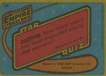 1980 Topps Star Wars: The Empire Strikes Back #153 Medical Treatment Back