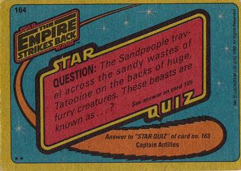 1980 Topps Star Wars: The Empire Strikes Back #164 The Awesome One Back