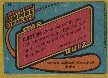 1980 Topps Star Wars: The Empire Strikes Back #165 Vader and His Snowtroopers Back