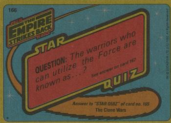 1980 Topps Star Wars: The Empire Strikes Back #166 Takeover of Rebel Base Back