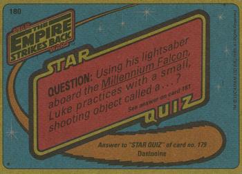 1980 Topps Star Wars: The Empire Strikes Back #180 The Wookiee at Work Back