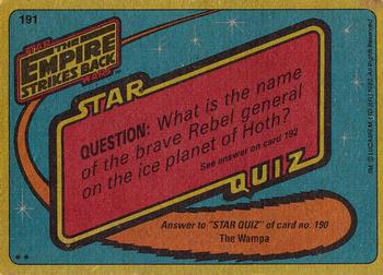 1980 Topps Star Wars: The Empire Strikes Back #191 Lobot's Task Back