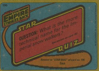 1980 Topps Star Wars: The Empire Strikes Back #196 Held by the Stormtroopers Back