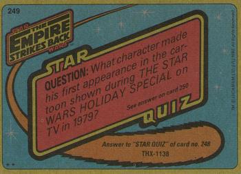 1980 Topps Star Wars: The Empire Strikes Back #249 Chewie Retaliates Back