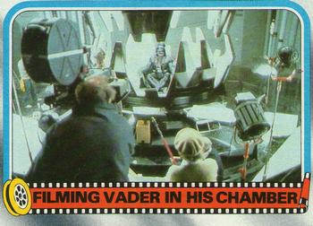 1980 Topps Star Wars: The Empire Strikes Back #256 Filming Vader in His Chamber Front
