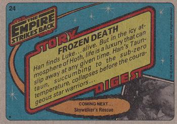 1980 Topps Star Wars: The Empire Strikes Back #24 Frozen Death Back