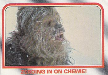 1980 Topps Star Wars: The Empire Strikes Back #31 Zeroing in on Chewie! Front