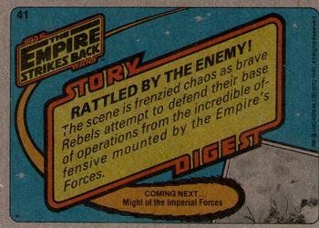 1980 Topps Star Wars: The Empire Strikes Back #41 Rattled by the Enemy Back