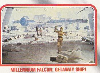 1980 Topps Star Wars: The Empire Strikes Back #52 Millennium Falcon: Getaway Ship! Front