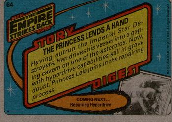 1980 Topps Star Wars: The Empire Strikes Back #64 The Princess Lends a Hand Back