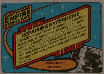 1980 Topps Star Wars: The Empire Strikes Back #65 Repairing Hyperdrive Back