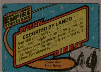 1980 Topps Star Wars: The Empire Strikes Back #85 Escorted by Lando Back