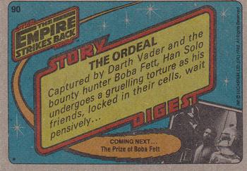 1980 Topps Star Wars: The Empire Strikes Back #90 The Ordeal Back