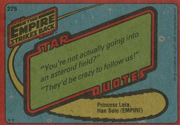 1980 Topps Star Wars: The Empire Strikes Back #275 Bossk Back