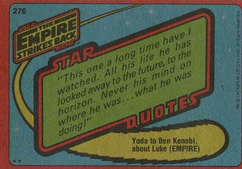 1980 Topps Star Wars: The Empire Strikes Back #276 IG-88 Back
