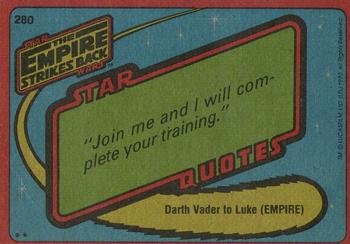 1980 Topps Star Wars: The Empire Strikes Back #280 Stormtrooper Back
