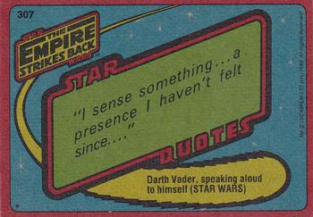 1980 Topps Star Wars: The Empire Strikes Back #307 Portrait of an Ugnaught Back