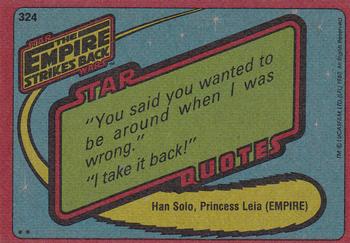 1980 Topps Star Wars: The Empire Strikes Back #324 Bounty Hunter IG-88 Back