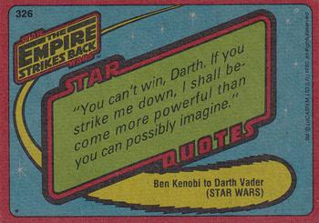 1980 Topps Star Wars: The Empire Strikes Back #326 Luke Astride His Tauntaun Back