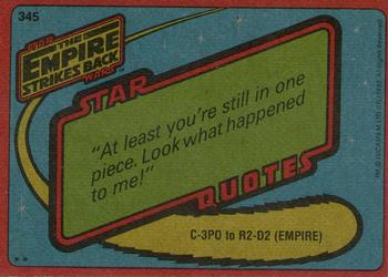 1980 Topps Star Wars: The Empire Strikes Back #345 Deadly Stompers Back