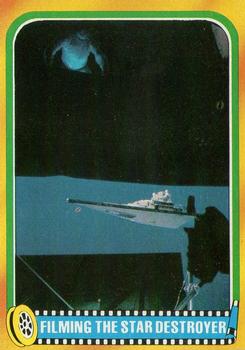 1980 Topps Star Wars: The Empire Strikes Back #348 Filming the Star Destroyer Front