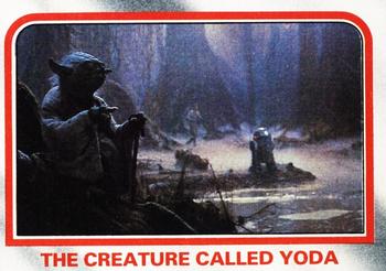 1980 Topps Star Wars: The Empire Strikes Back #58 The Creature Called Yoda Front