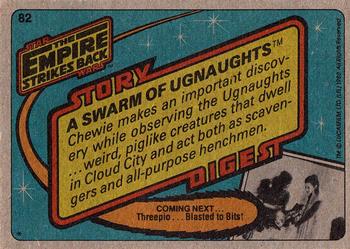 1980 Topps Star Wars: The Empire Strikes Back #82 A Swarm of Ugnaughts Back