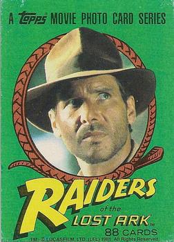 1981 Topps Raiders of the Lost Ark #1 Title Card Front