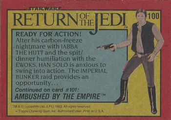 1983 Topps Star Wars: Return of the Jedi #100 Ready for Action! Back