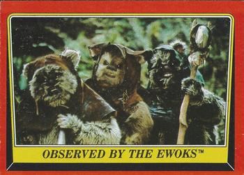 1983 Topps Star Wars: Return of the Jedi #102 Observed by the Ewoks Front