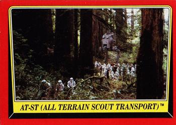 1983 Topps Star Wars: Return of the Jedi #106 AT-ST (All Terrain Scout Transport) Front